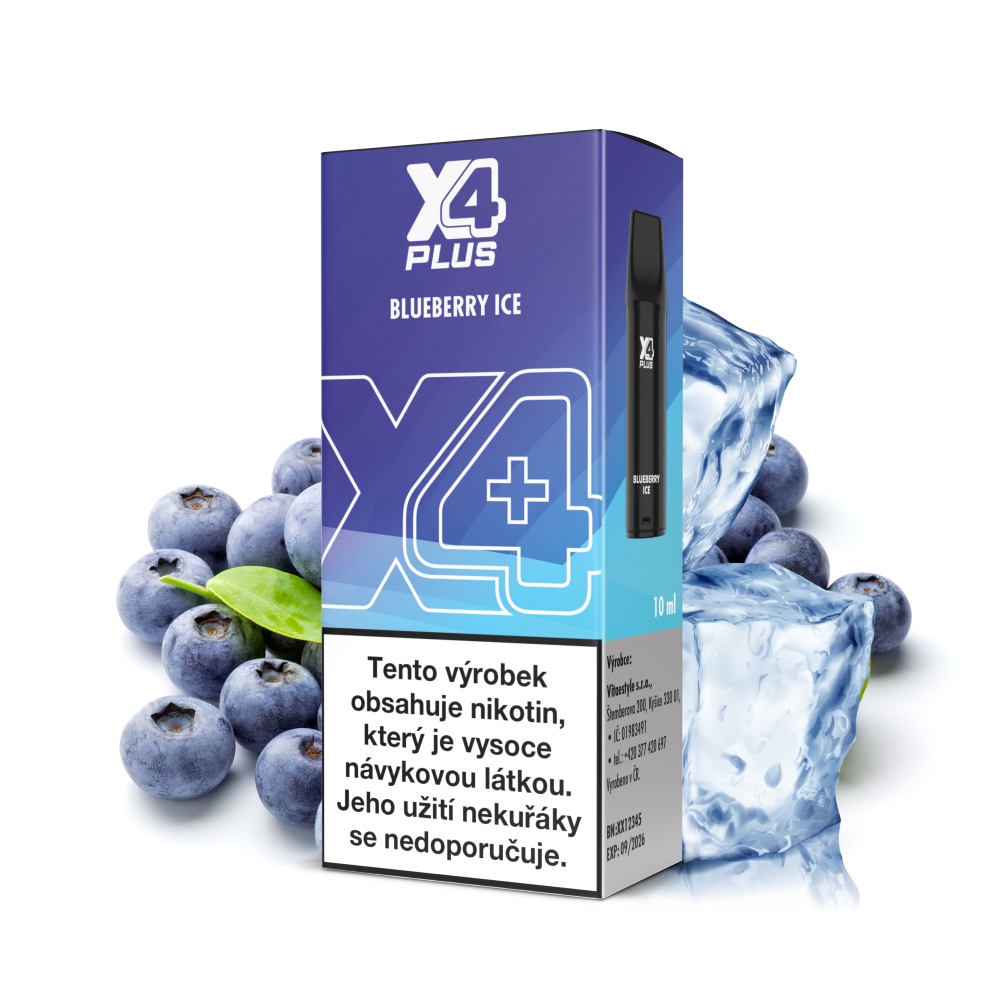 X4 Plus Pod - Chladivá borůvka (Blueberry Ice)