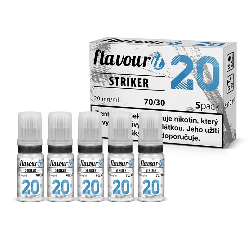 Flavourit STRIKER - 70/30 - Dripper 20mg, 5x10ml