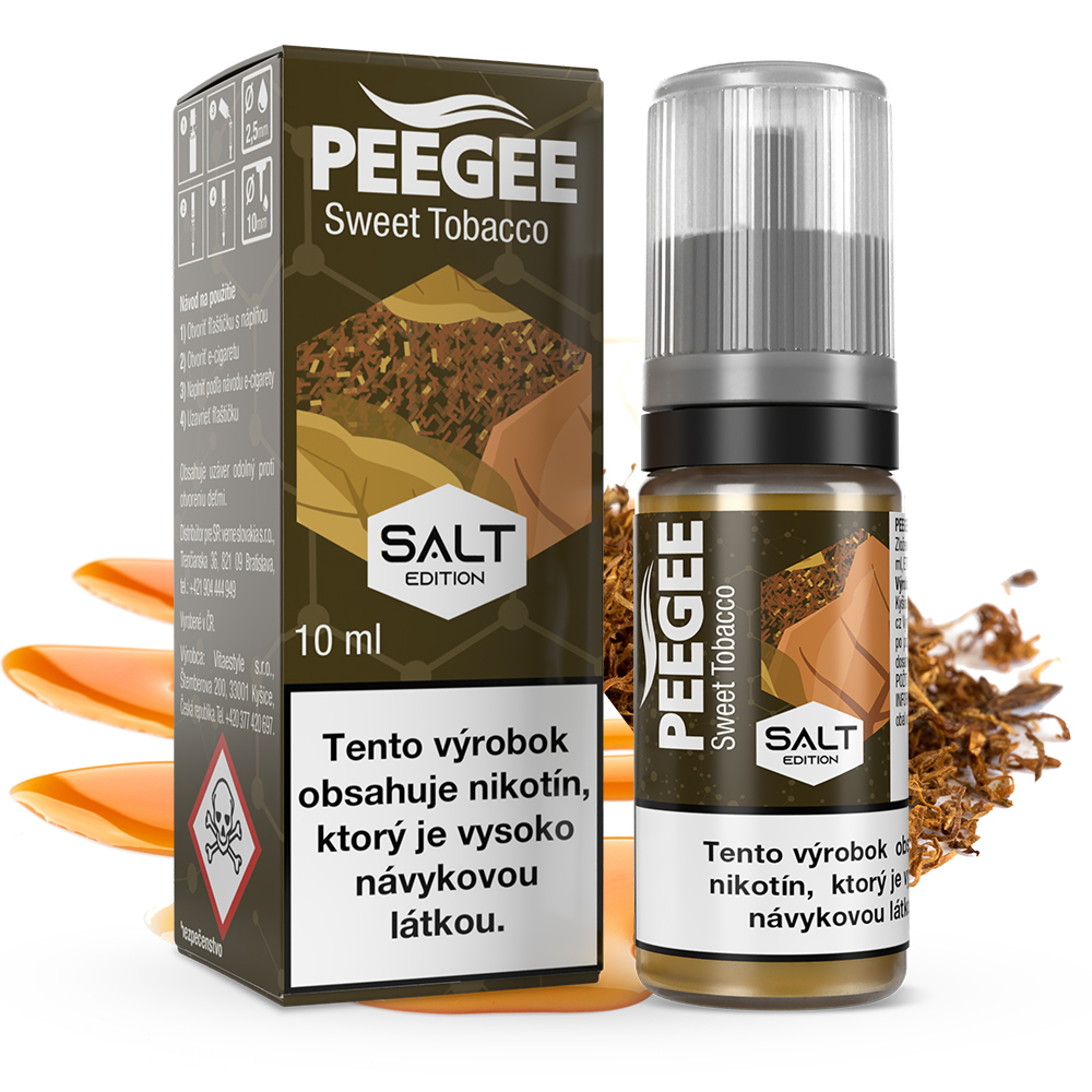 PEEGEE Salt - Sladký tabak (Sweet Tobacco)
